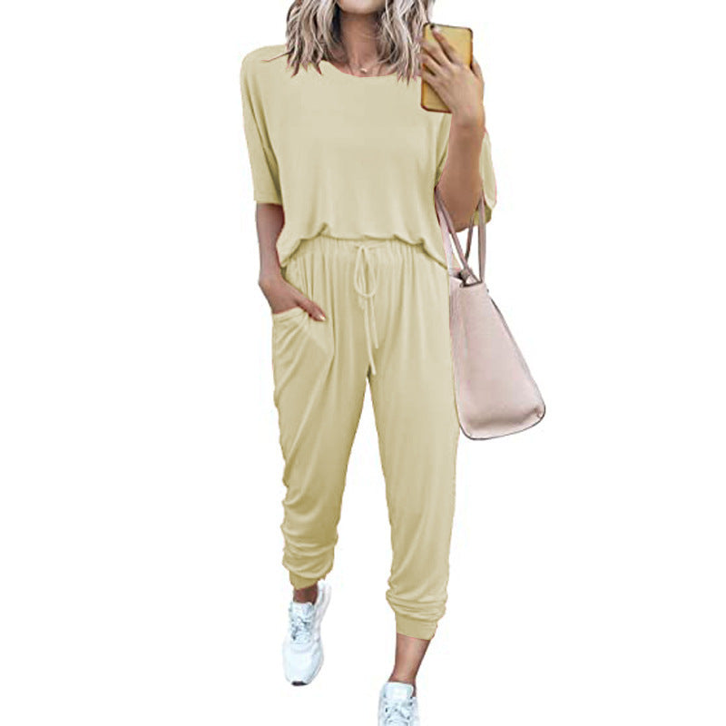 Summer Lounge Set – Comfy Breathable Loungewear With Relaxed Fit & Soft Fabric