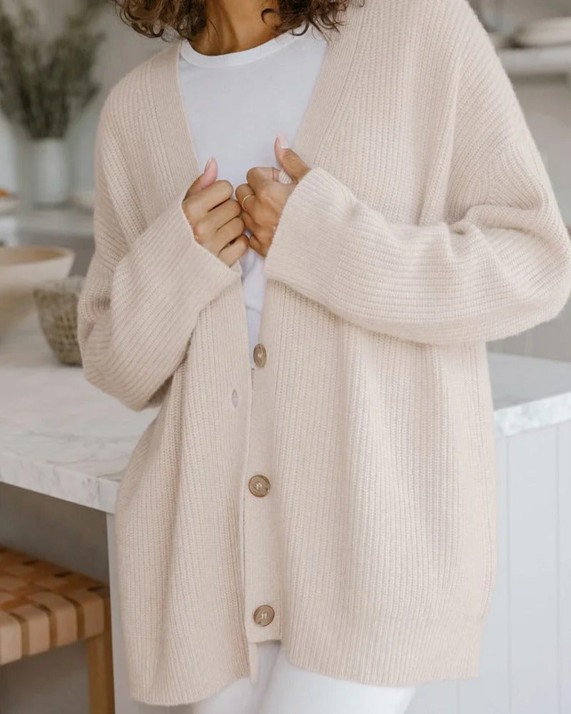 Cocoon Cardigan – Relaxed Draped Style | Soft Knit Layering Sweater