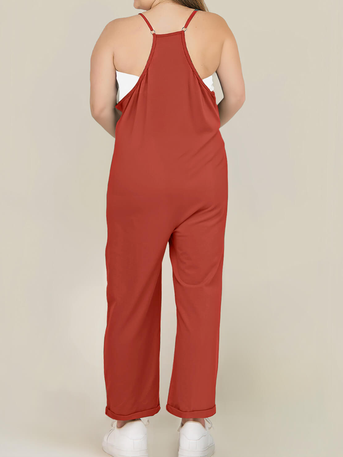 Maternity Jumpsuit - Oversized Postpartum Romper with Adjustable Straps