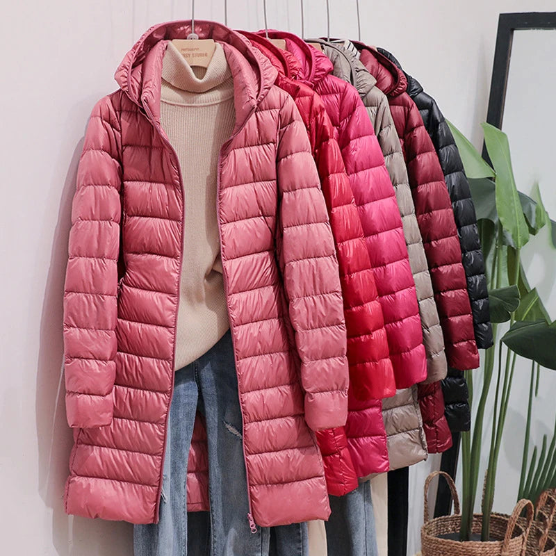 Parka Acolchada Mujer con Capucha, Ligera y Moderna para Otoño e Invierno - Varios Colores Disponibles