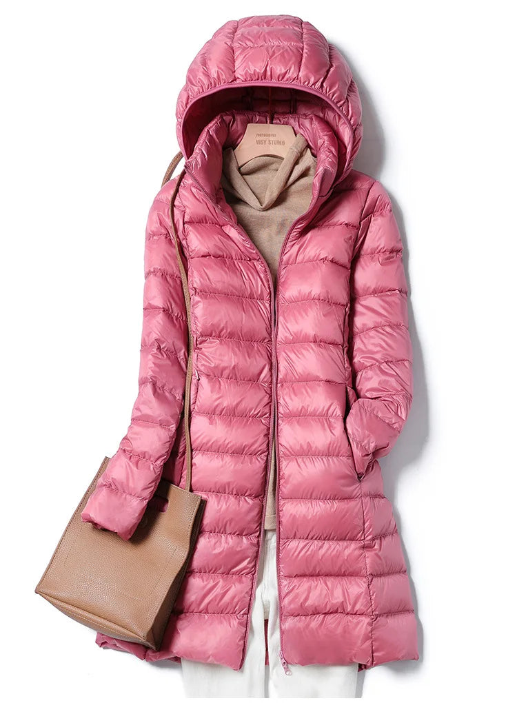 Parka Acolchada Mujer con Capucha, Ligera y Moderna para Otoño e Invierno - Varios Colores Disponibles