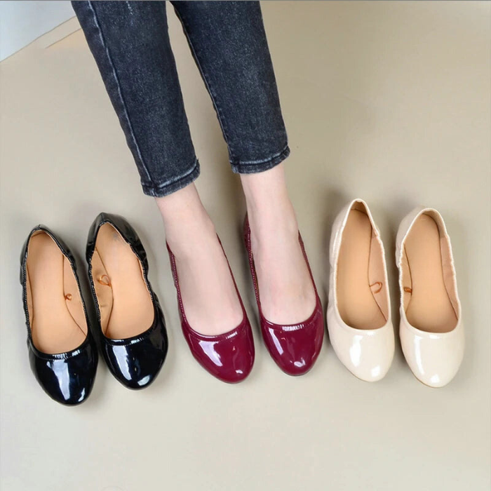 Foldable Ballet Shoes – Comfortable Ballet Flats With Soft Cushioned Insoles