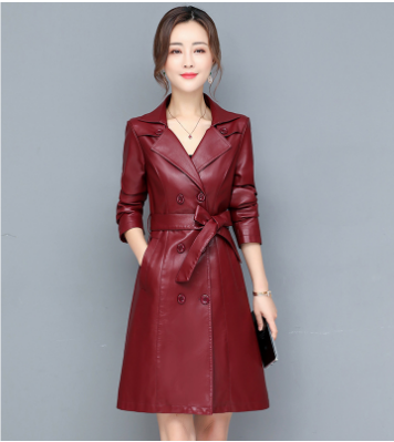 Women's Trench Coat – Elegant Long Classic Slim Fit Overcoat for Winter