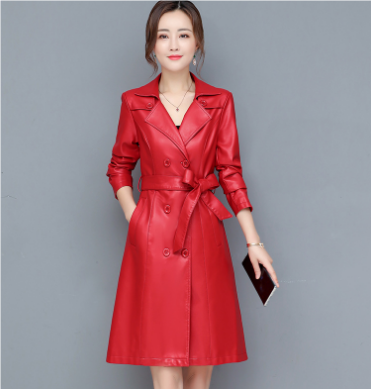 Women's Trench Coat – Elegant Long Classic Slim Fit Overcoat for Winter