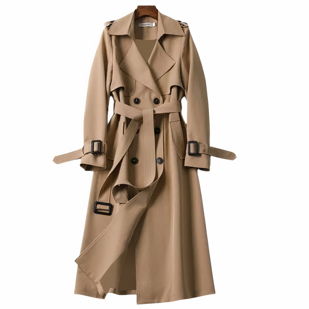 Women's Trench Coat - Elegant Winter Trench Jacket | Warm Classic Outerwear