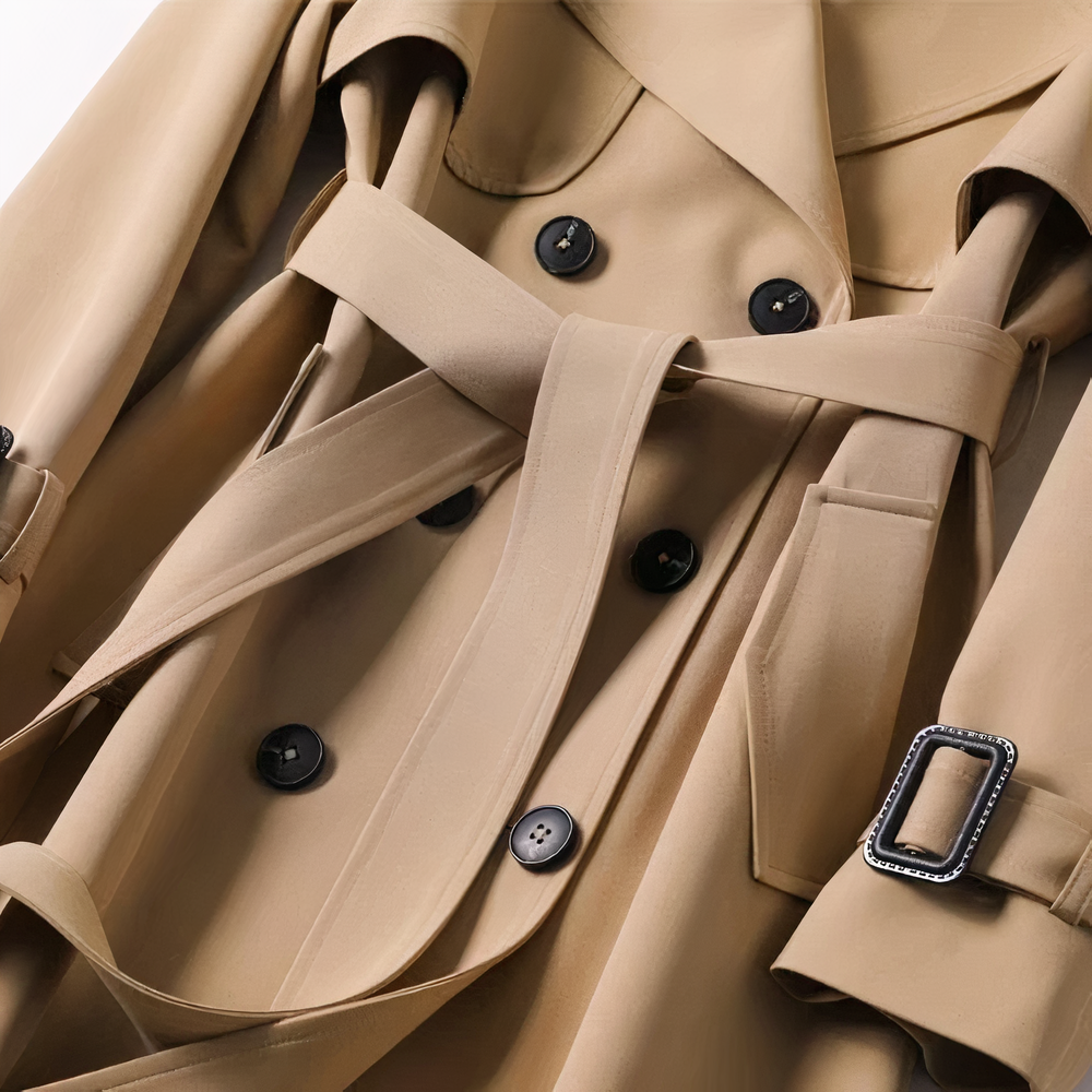 Women's Trench Coat - Elegant Winter Trench Jacket | Warm Classic Outerwear