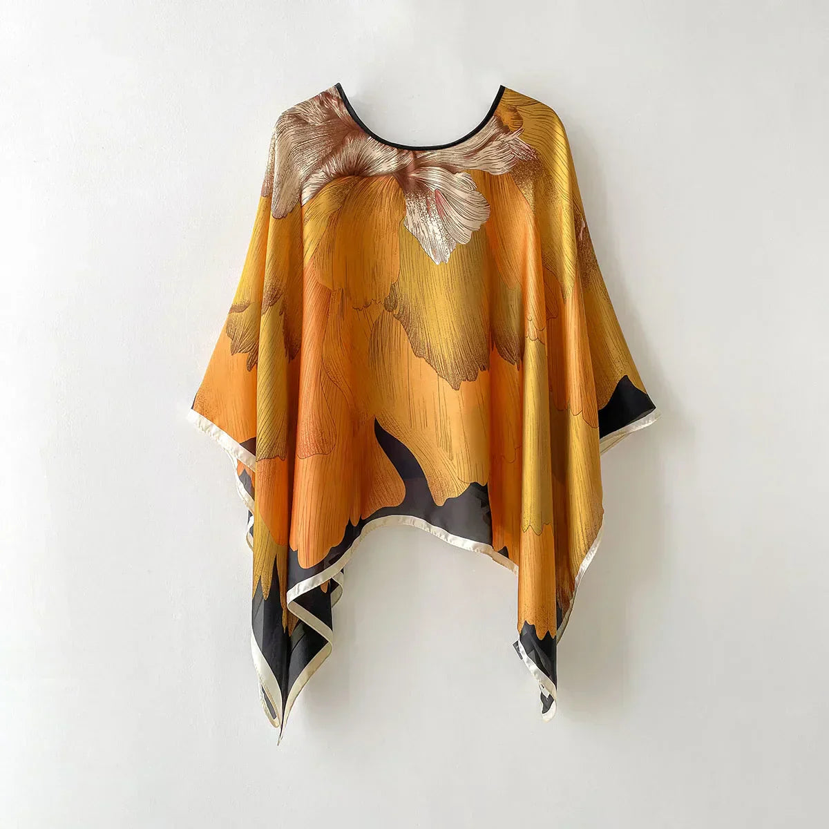 Summer Silk Shawl - Lightweight Breathable Wrap With UV Protection For Women