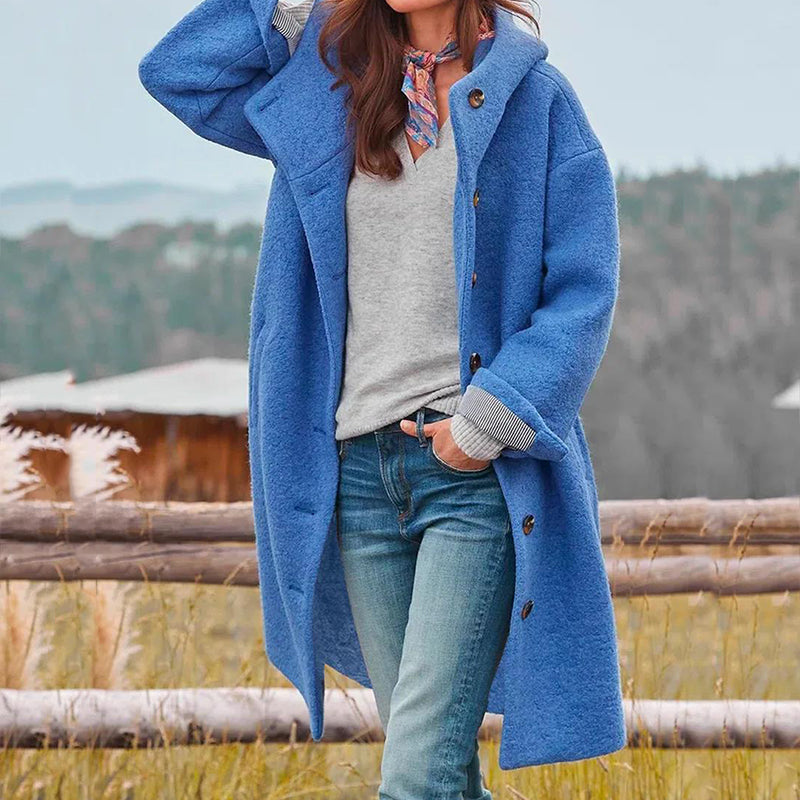 Elegant Autumn Jacket – Stylish Fall Outerwear With Hooded Windproof Design
