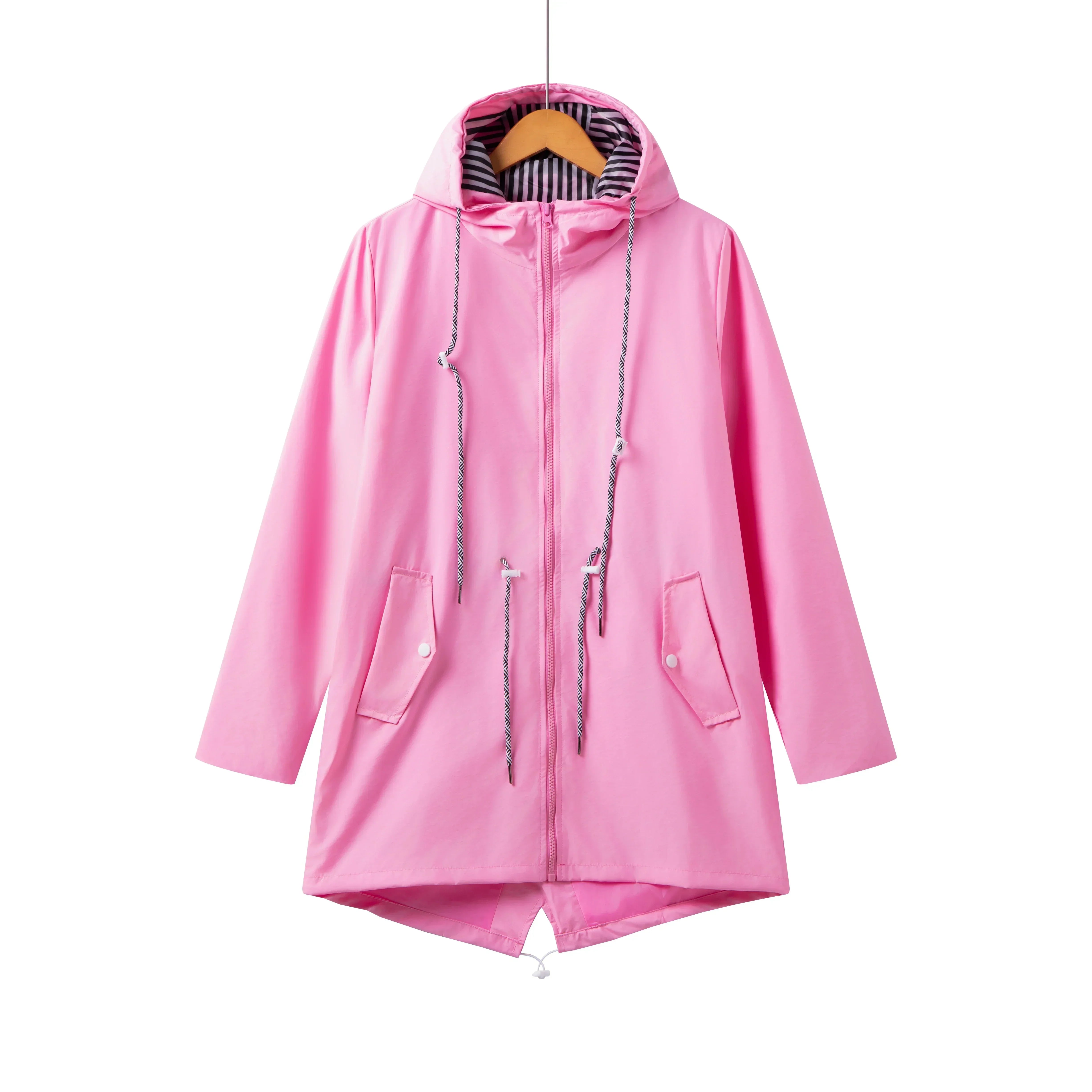 Lightweight Women's Raincoat – Water-Resistant Jacket With Hood, Breathable & Packable