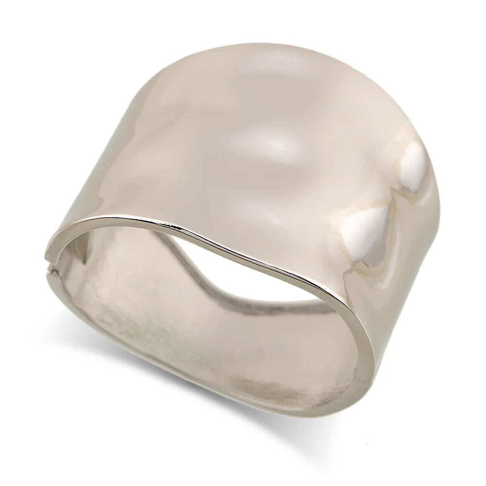 Asymmetric Statement Bangle – Wide Cuff Bracelet | Sculptural Jewelry