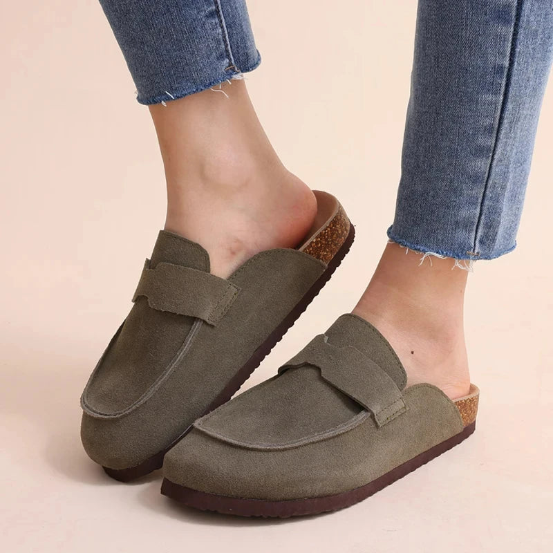 Orthopedic Suede Clogs – Premium Slip-On Footwear With Arch Support & Durable Sole
