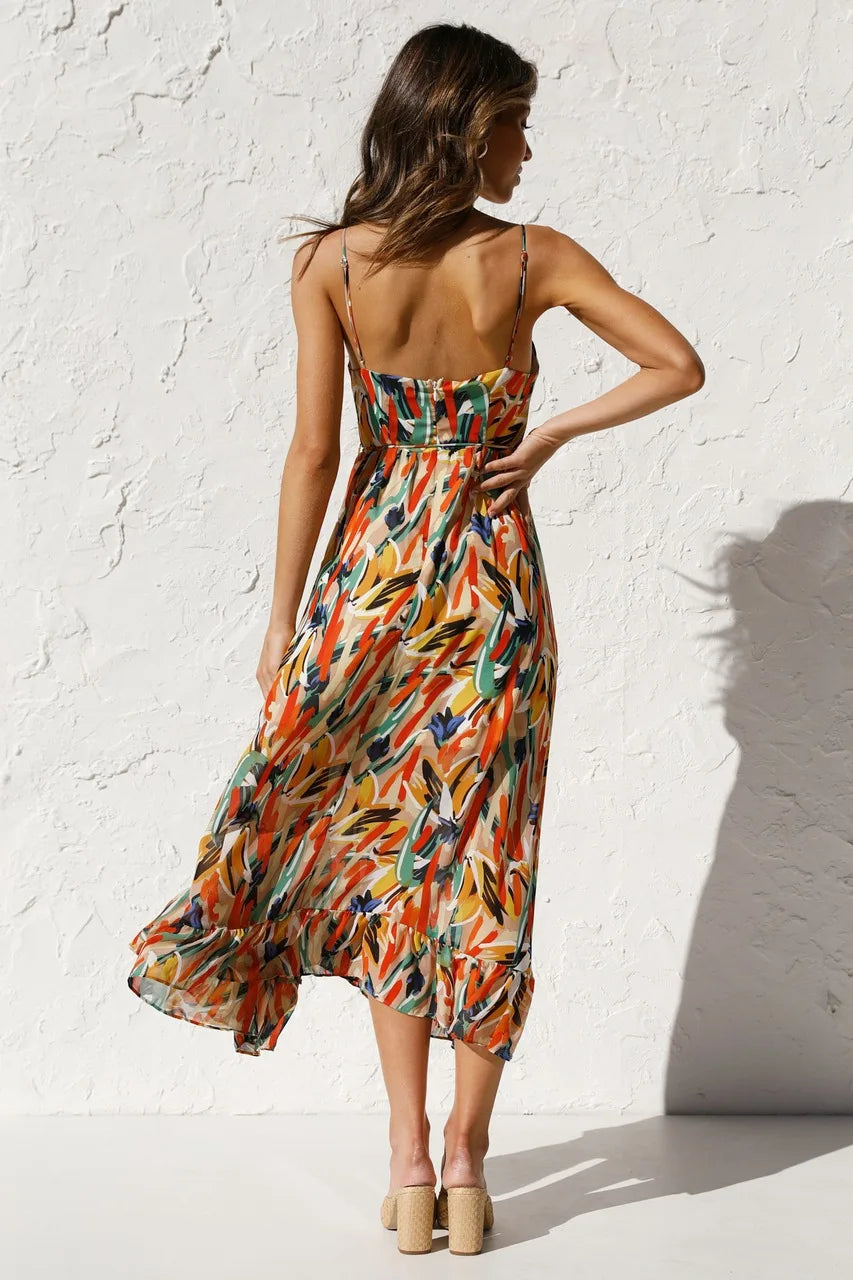 Sun-Kissed Midi Dress – Lightweight Summer Dress With Breezy Silhouette