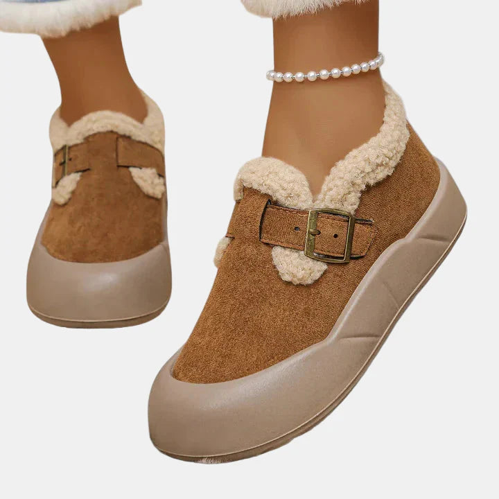 Orthopedic Cotton Loafers – Comfortable Women's Casual Shoes with Shock Absorbing Insoles