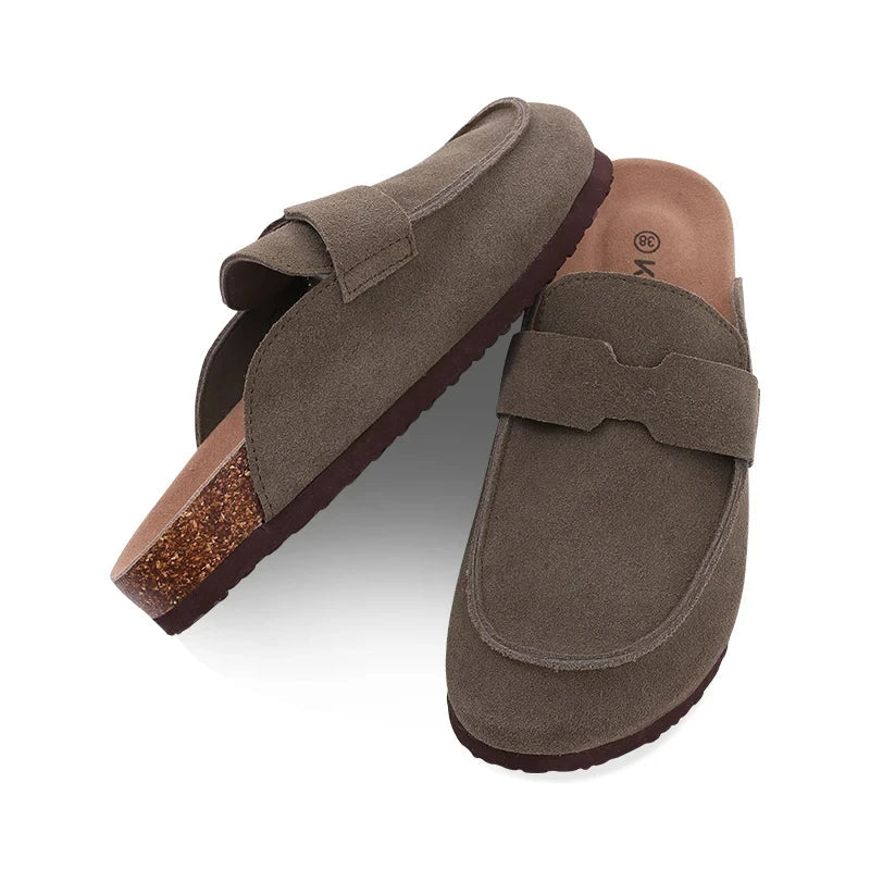 Orthopedic Suede Clogs – Premium Slip-On Footwear With Arch Support & Durable Sole