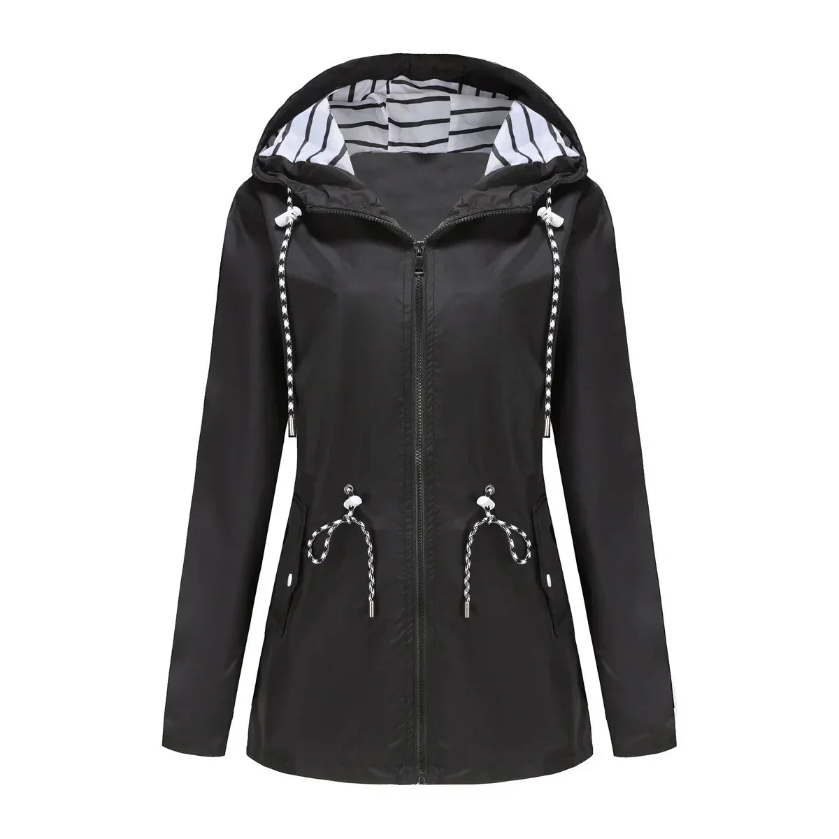 Lightweight Women's Raincoat – Water-Resistant Jacket With Hood, Breathable & Packable