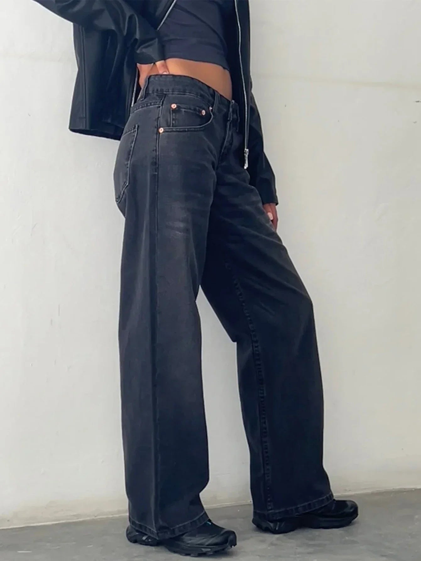 Vintage Baggy Jeans – Relaxed Fit Casual Denim Pants | High Waist Retro Wash