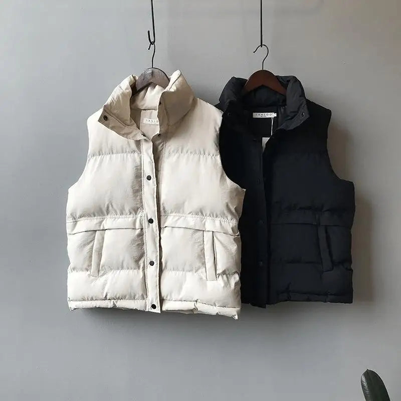 Casual Loose Bodywarmer - Padded Down Vest | Warm Winter Waistcoat Layering