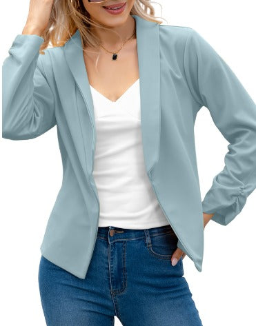 Elegant Blazer Women | Sophisticated Open Front Blazer With Flattering Fit