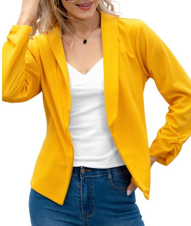 Elegant Blazer Women | Sophisticated Open Front Blazer With Flattering Fit