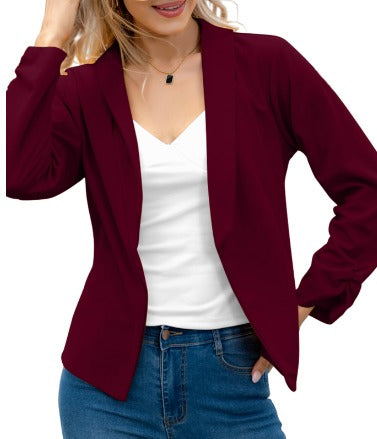Elegant Blazer Women | Sophisticated Open Front Blazer With Flattering Fit