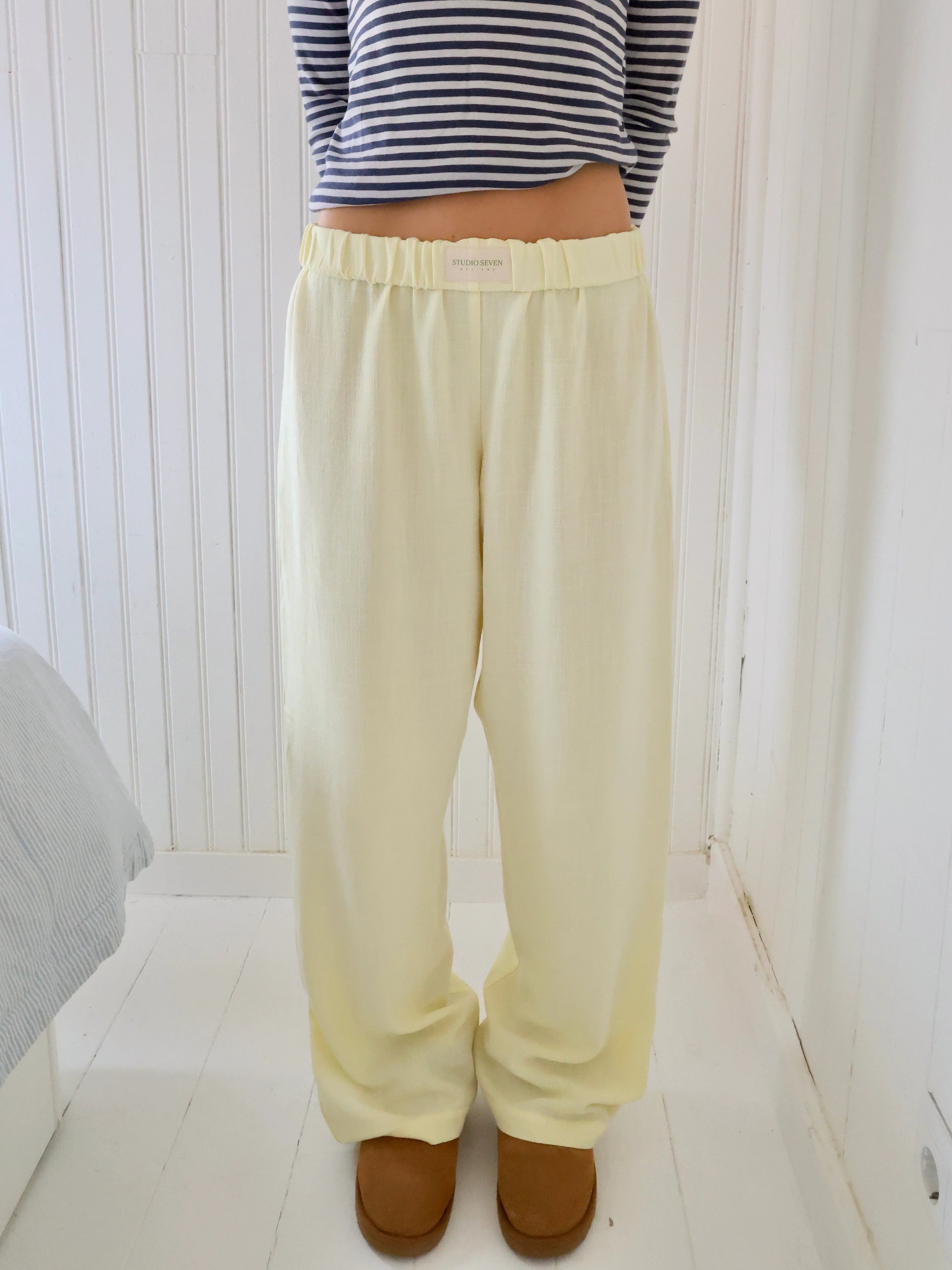 Easygoing Lounge Trousers – Emma Relaxed Fit Pants With Adjustable Waistband