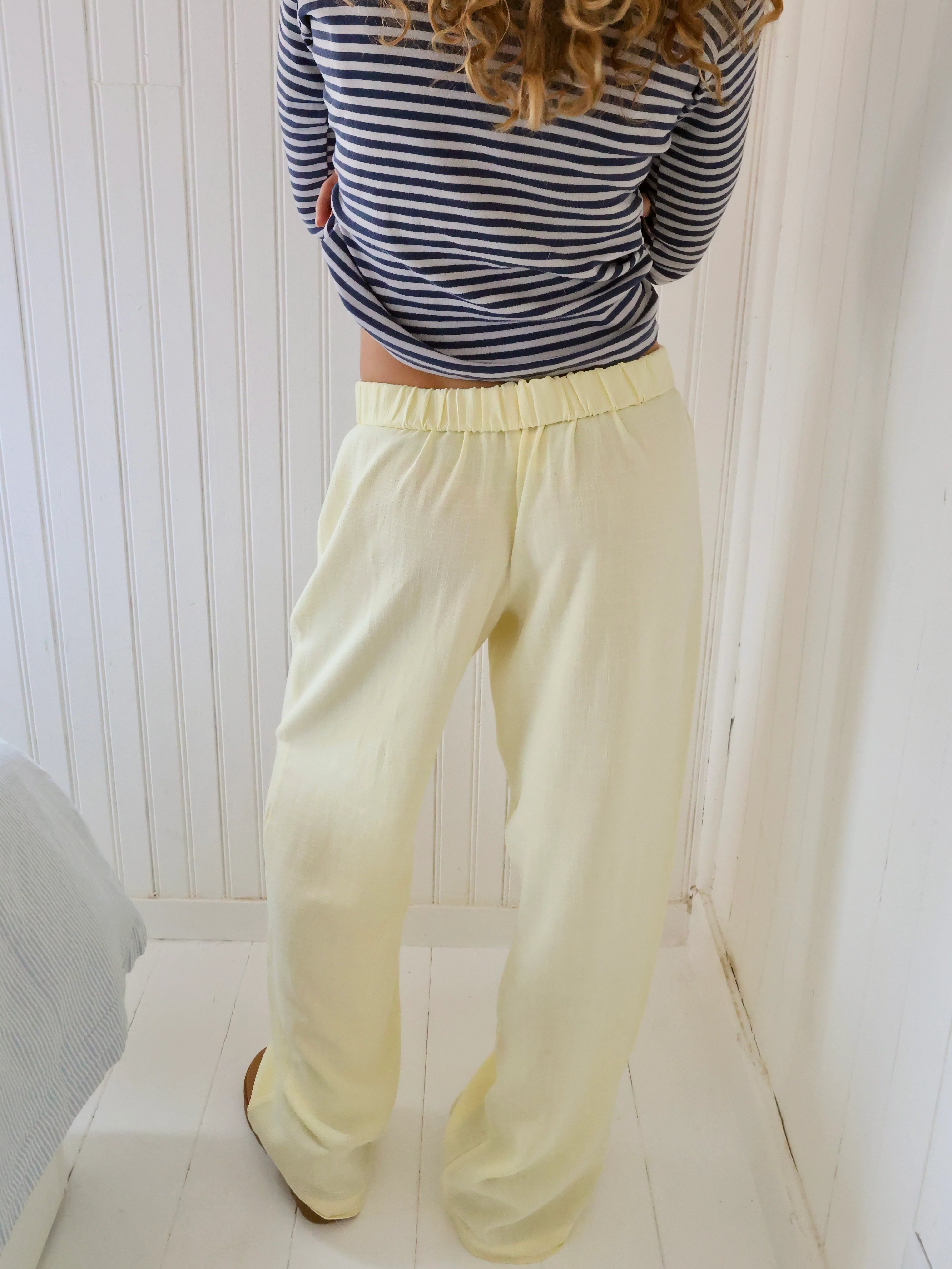 Easygoing Lounge Trousers – Emma Relaxed Fit Pants With Adjustable Waistband