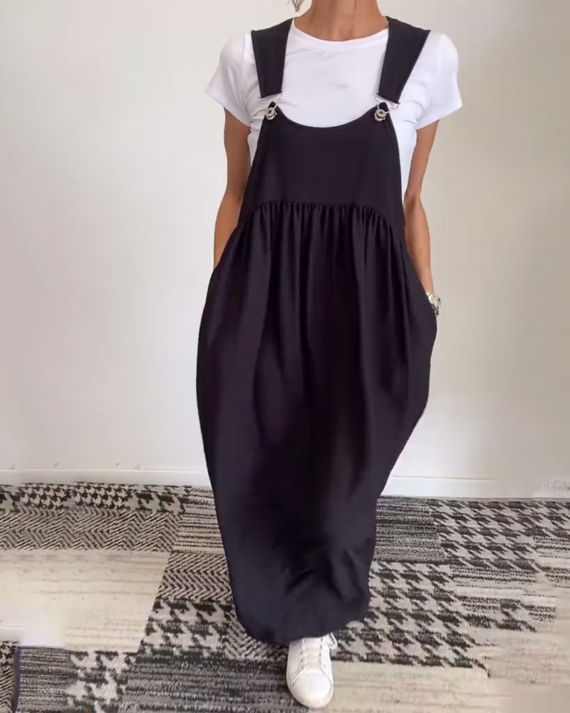 Effortless Strap Dress – Women's Summer Dress With Adjustable Straps & Relaxed Fit