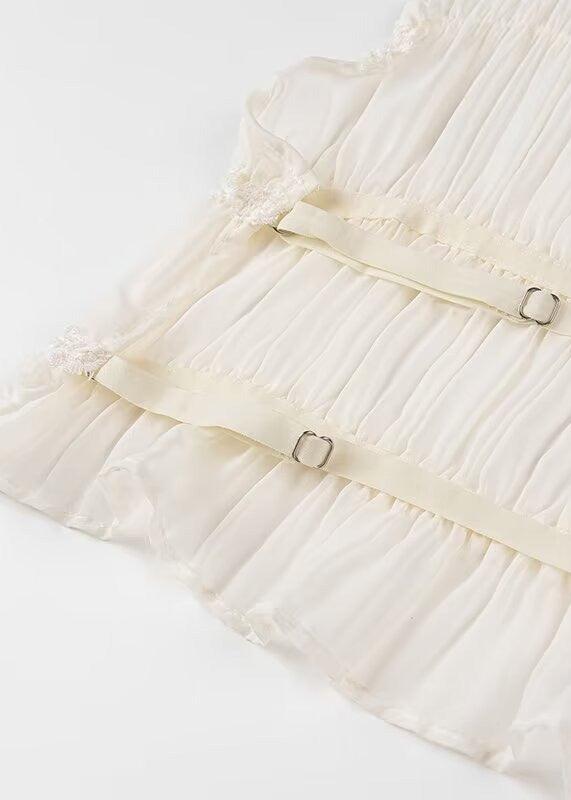 Summer Chiffon Set – Vintage Inspired Halter Neck Top & Maxi Skirt Dress