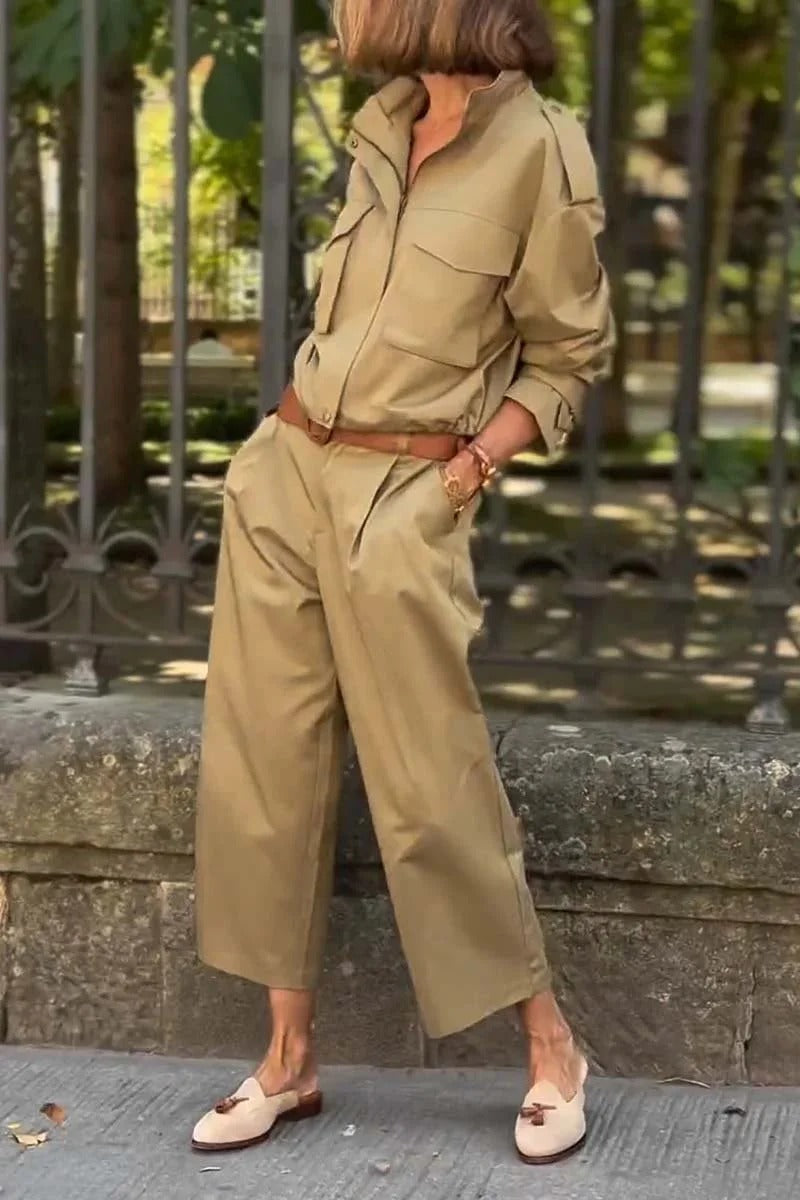 Casual Luxe Cargo Set – Modern Utility Wear With Soft Breathable Fabric