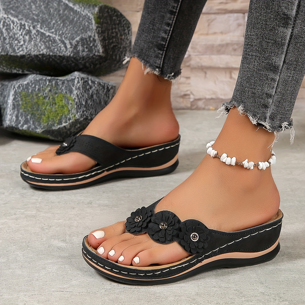 Orthopedic Sandals | Comfortable Vegan Leather Sandals With Gel Sole Comfort