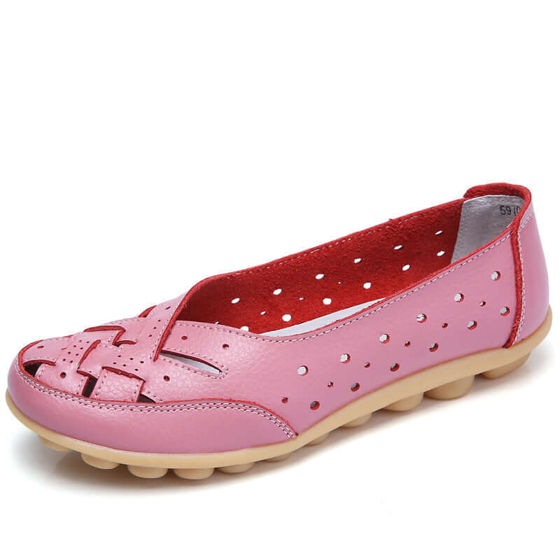 Breathable Leather Loafers - Orthopedic Sandals with Shock Absorbing Soles for Comfort