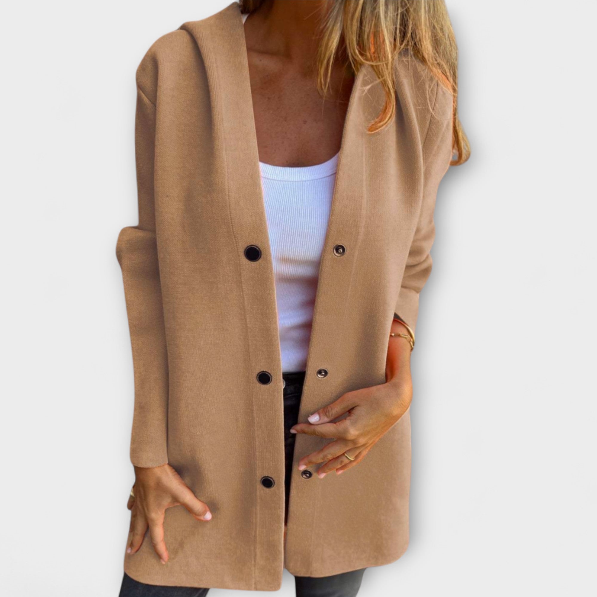 Elegante Jacke – Komfortable Damenjacke Aus Premium Stoff | Übergangsjacke Damen Büro Outfit