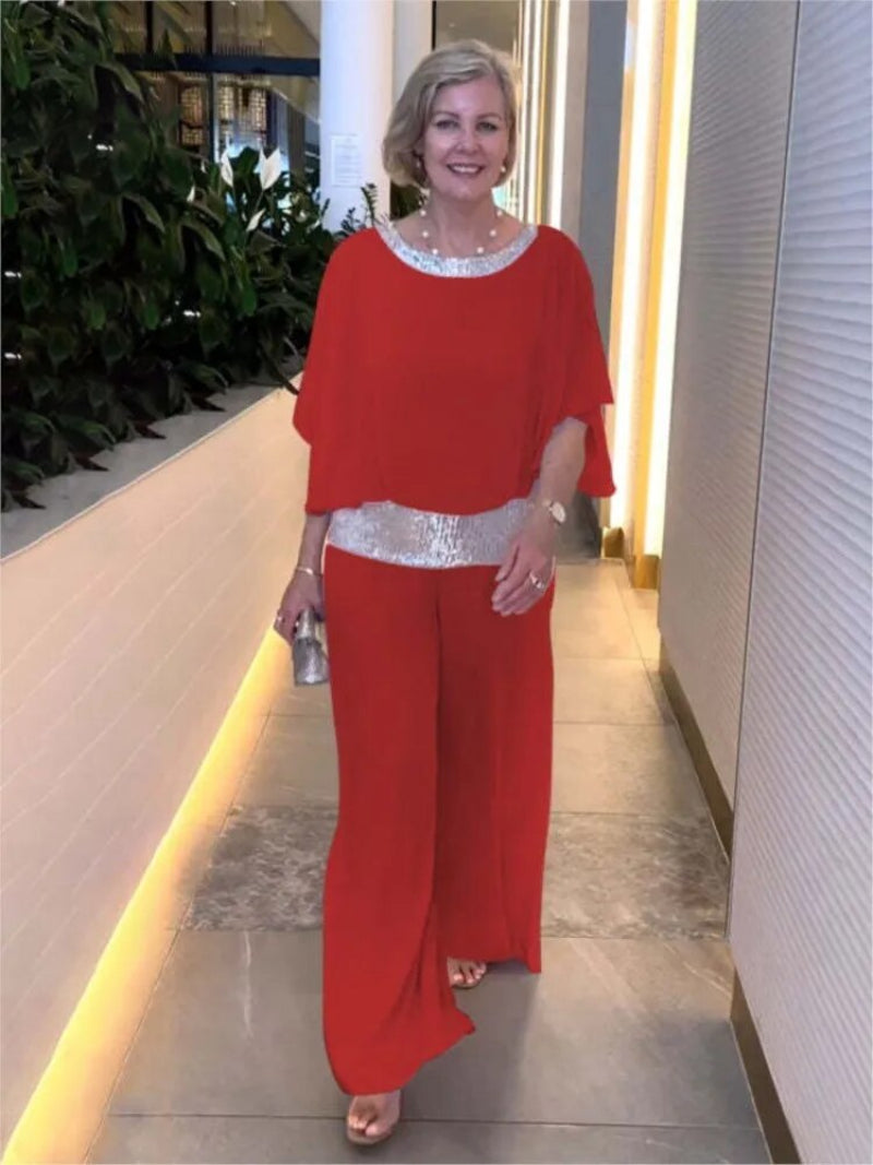 Formal Co-Ord Set – Tailored Co-Ord Outfit With Structured Fabric Blend