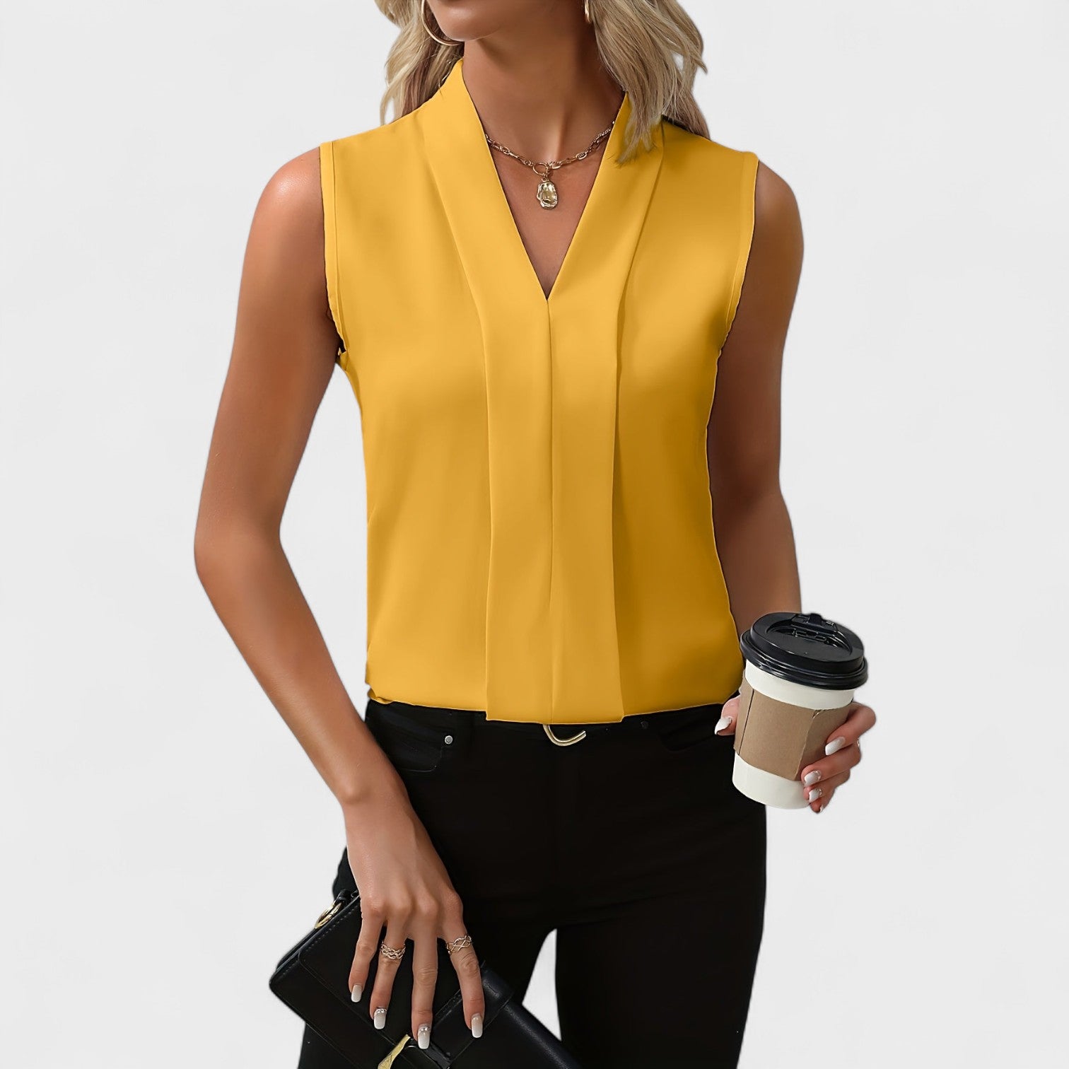 Chic Sleeveless Blouse - Lightweight Summer Top With Flattering Fit | Liora's Boutique