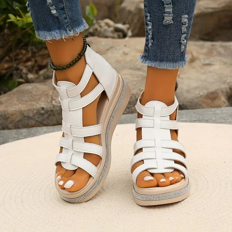 Elegant Wedge Sandals – Comfortable Women's Summer Shoes with Padded Insole