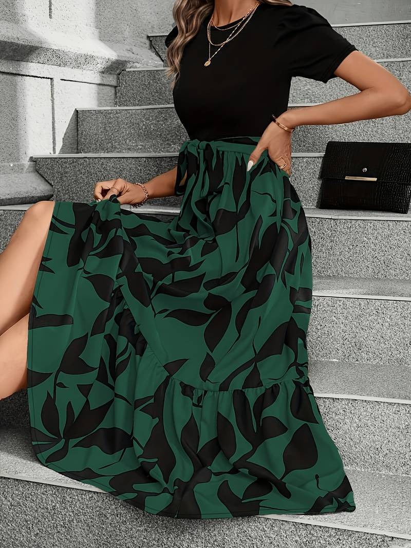 Floral Print Dress - Lightweight Summer Dress With Flattering Fit For Women