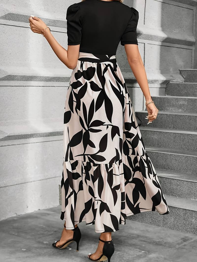 Floral Print Dress - Lightweight Summer Dress With Flattering Fit For Women