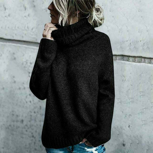 Cozy Turtleneck Sweater – Women's Winter Sweater | Soft Knit Pullover, Relaxed Fit