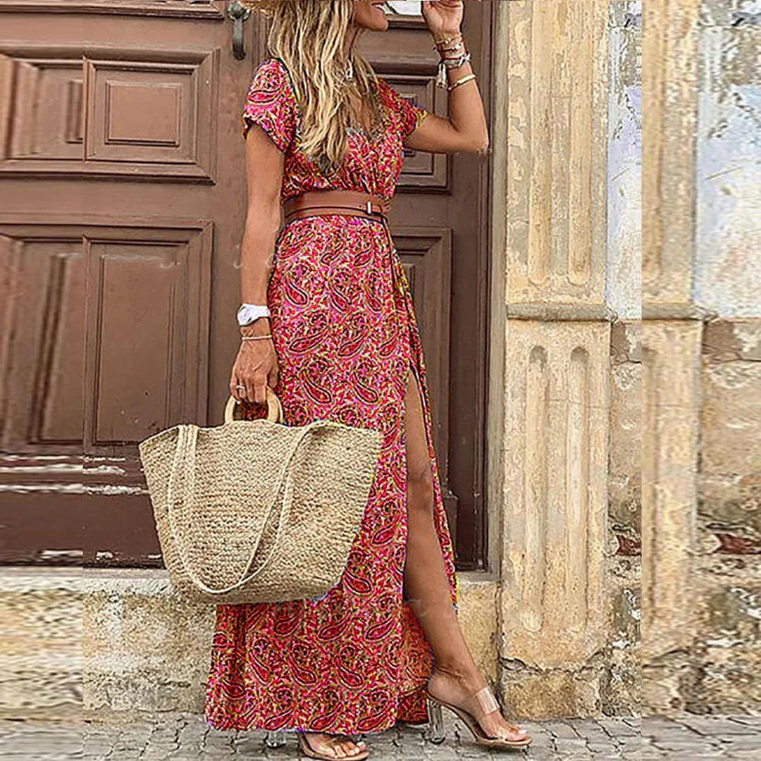 Boho Silhouette Dress – Lightweight Fabric, Relaxed Fit & Effortless Bohemian Style