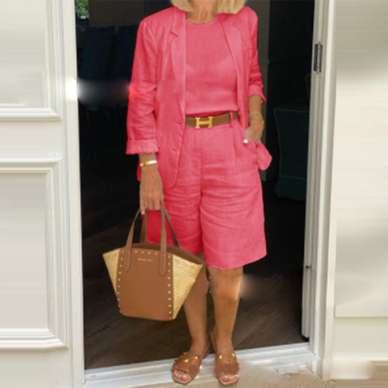 Petal Blazer Set – Elegant Two-Piece Women's Blazer Outfit | Tailored Formal Suit