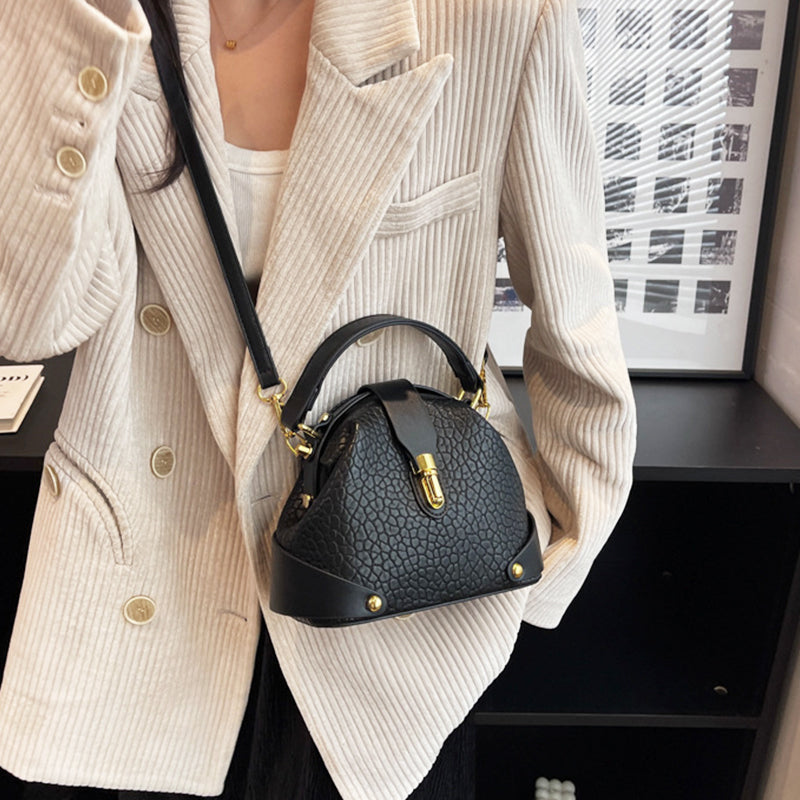 Trendy Block Bag – Structured Tote With Shoulder Strap & Organized Compartments