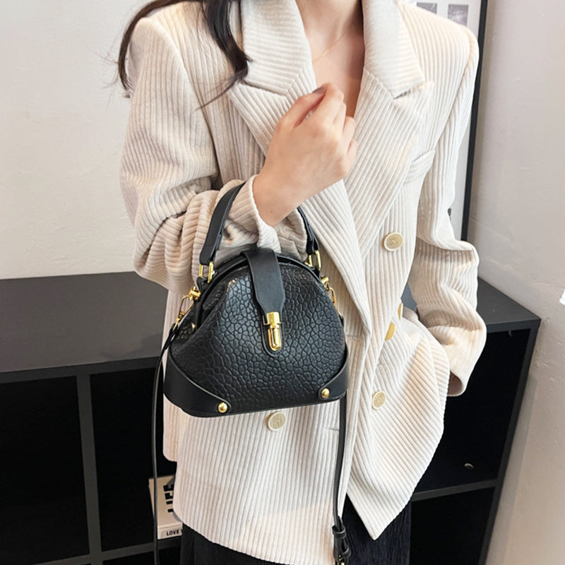 Trendy Block Bag – Structured Tote With Shoulder Strap & Organized Compartments