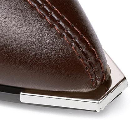 Chrome Tip Chelsea Boots – Stylish Leather Footwear With Cushioned Insoles