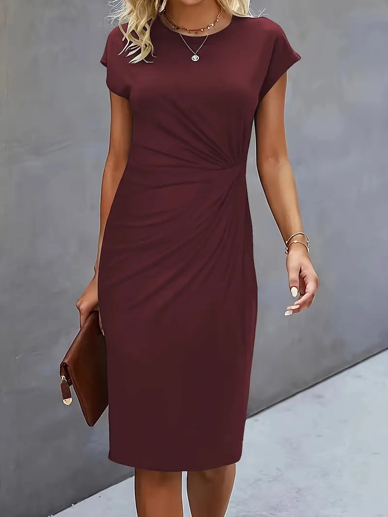 Premium Midi Dress – Everyday Comfortable Midi Length Dress | Liora's Boutique
