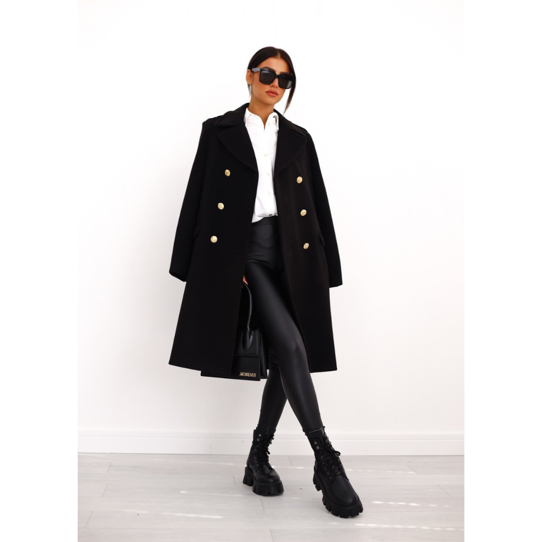 Women's Winter Trench Coat – Elegant Long Warm Winter Coat For Cold Days