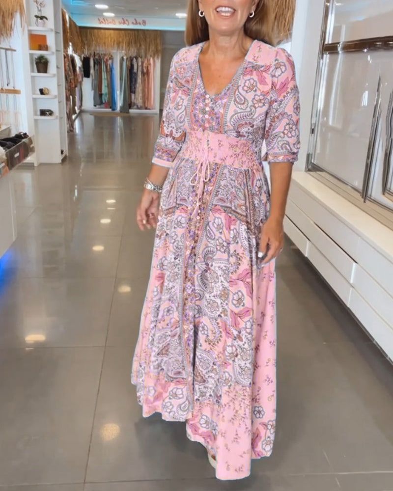 Flowy Summer Dress – Lightweight Casual Beach Day Dress for Effortless Style