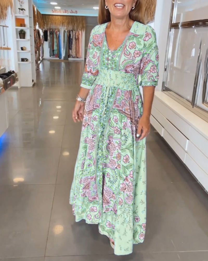 Flowy Summer Dress – Lightweight Casual Beach Day Dress for Effortless Style