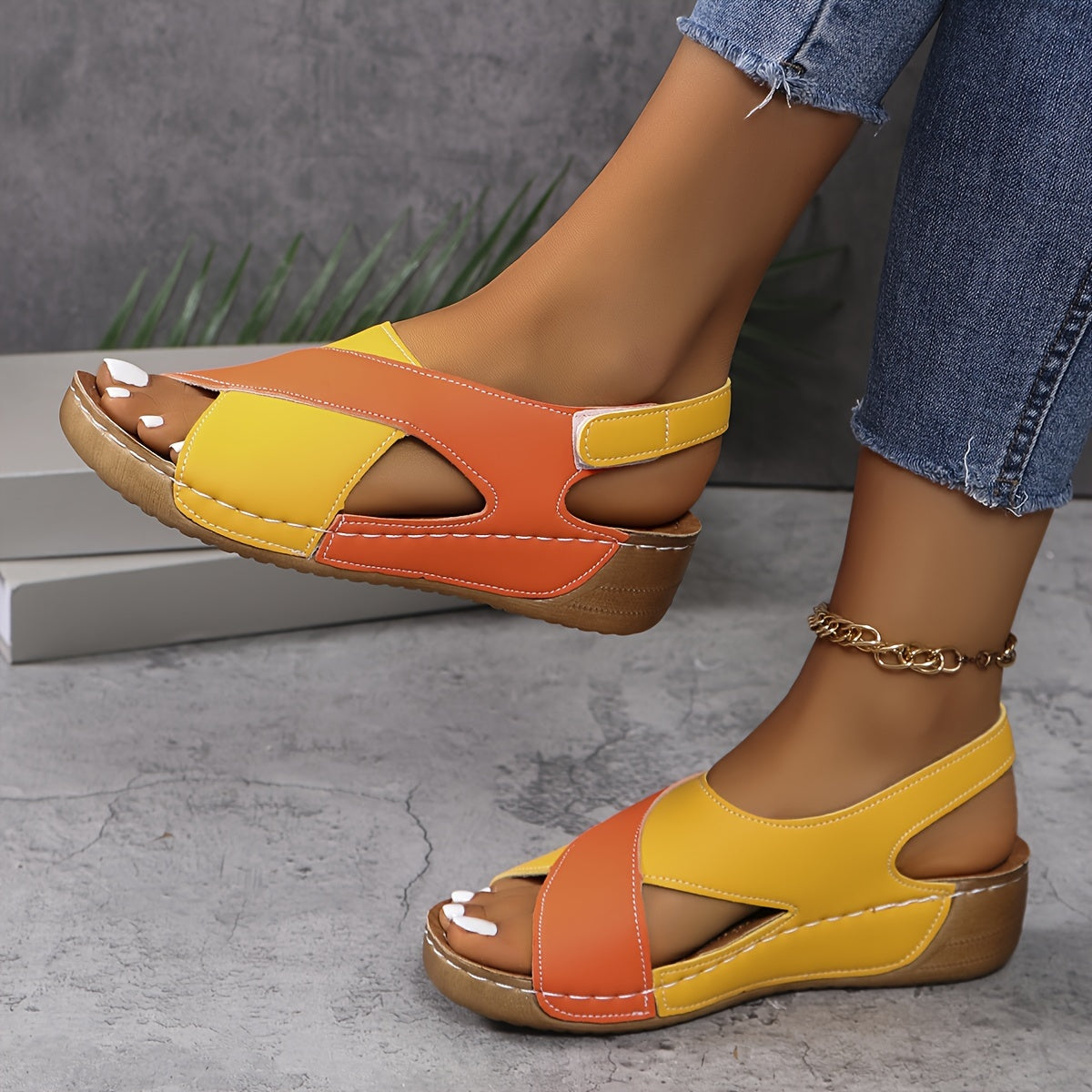 Orthopedic Sandals - Comfortable Leather Sandals With Arch Support & Adjustable Straps
