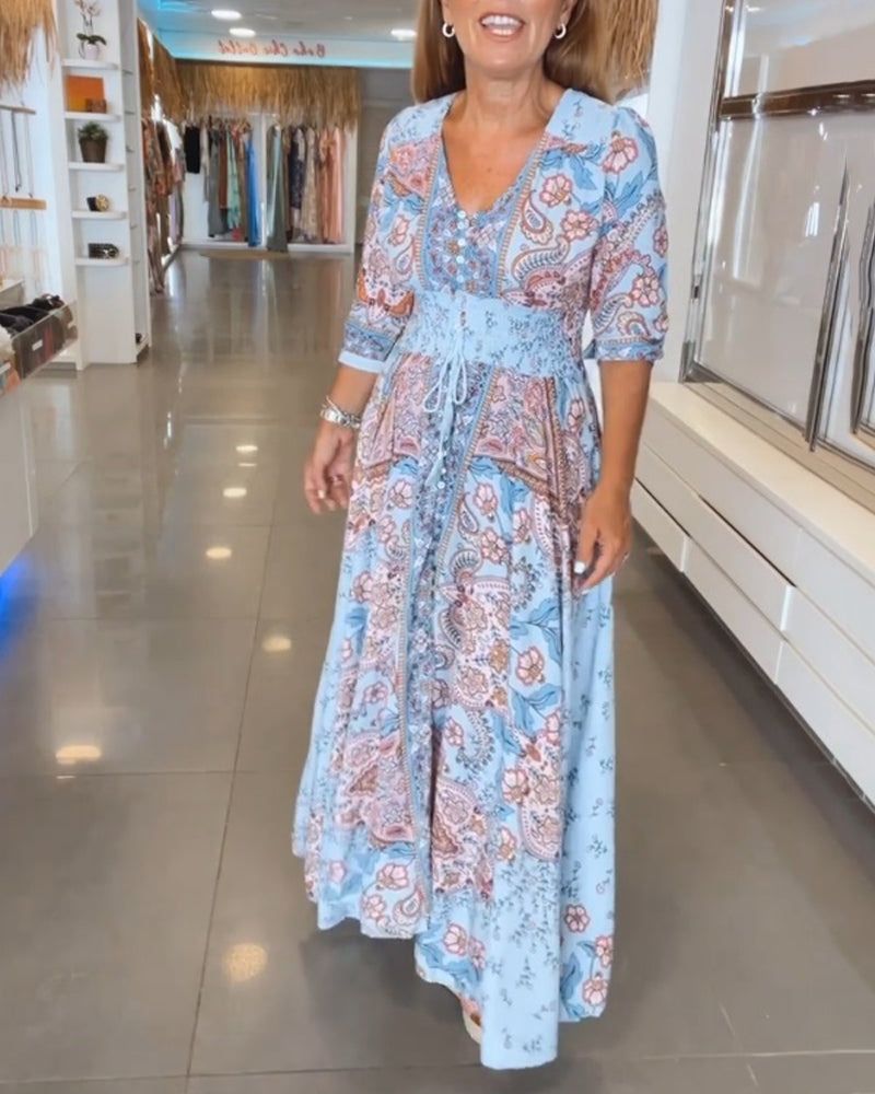 Flowy Summer Dress – Lightweight Casual Beach Day Dress for Effortless Style