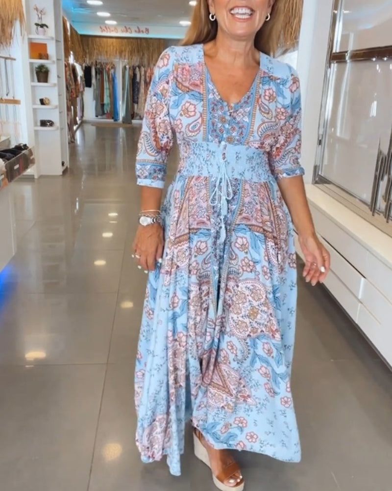 Flowy Summer Dress – Lightweight Casual Beach Day Dress for Effortless Style